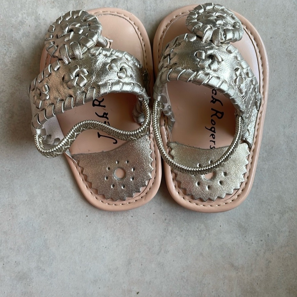 Jack Rogers Kids Gold Sandals